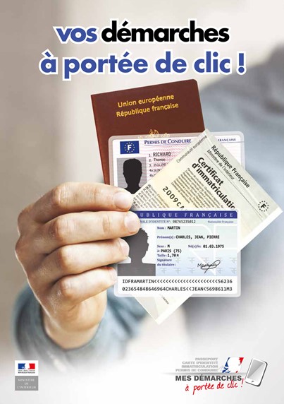 Démarches ANTS. (Passeport, carte d’identité, carte grise…)